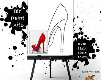 Red Heel Paint Kit