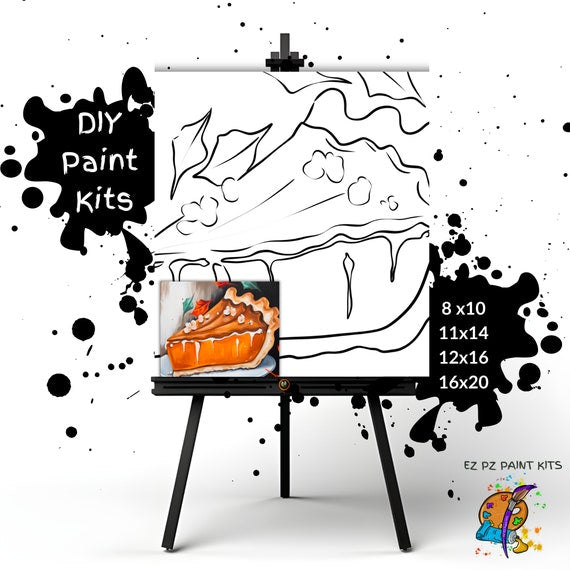 Pie Slice Thanksgiving Paint Kit