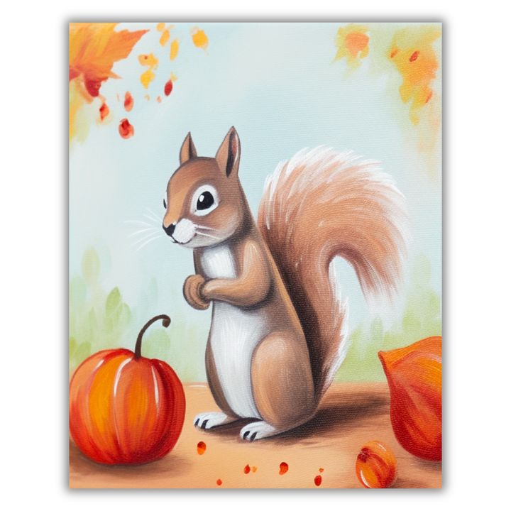 Autumn Squirrel Paint Kit