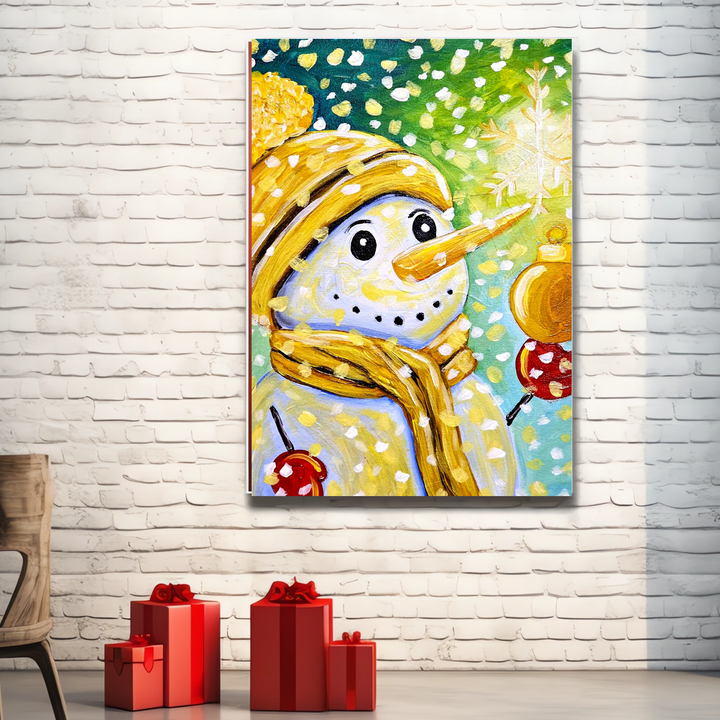 Yellow Snowman Paint Kit