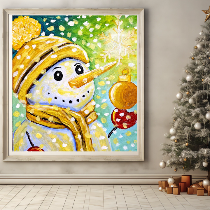 Yellow Snowman Paint Kit