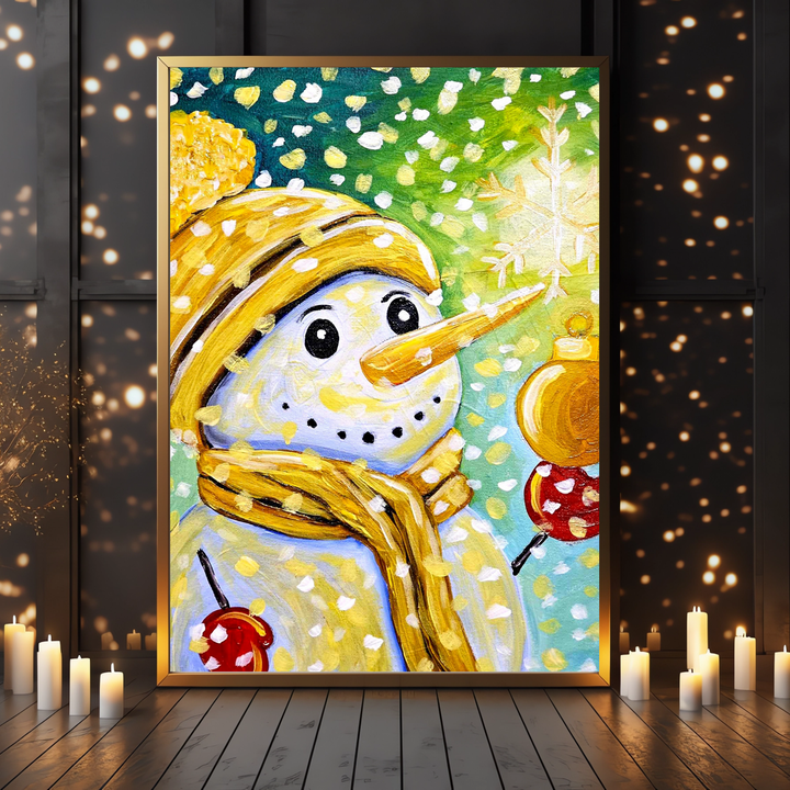 Yellow Snowman Paint Kit