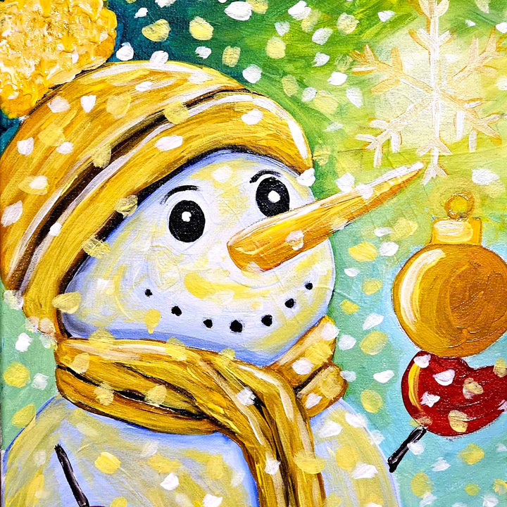 Yellow Snowman Paint Kit