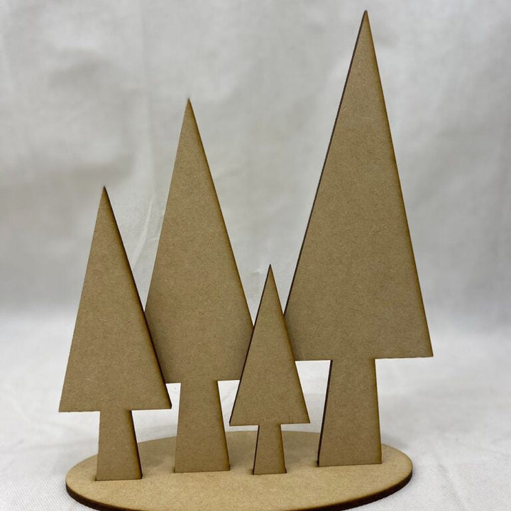 4 Piece Christmas Tree Stands Cutout - Single Stand